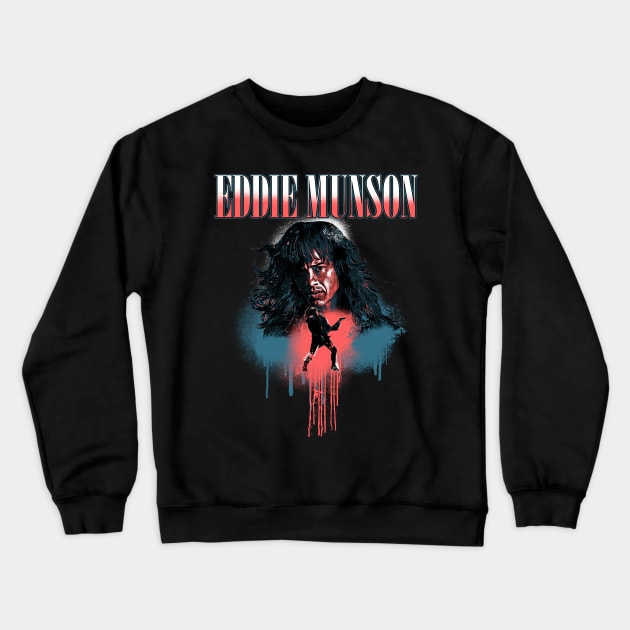 Eddie Munson Crewneck Sweatshirt by lazartemarjun